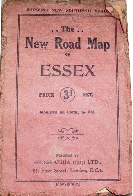 Geographia New Road Map of Essex, 1923 cover